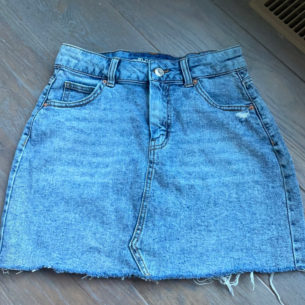 Mini jean skirt